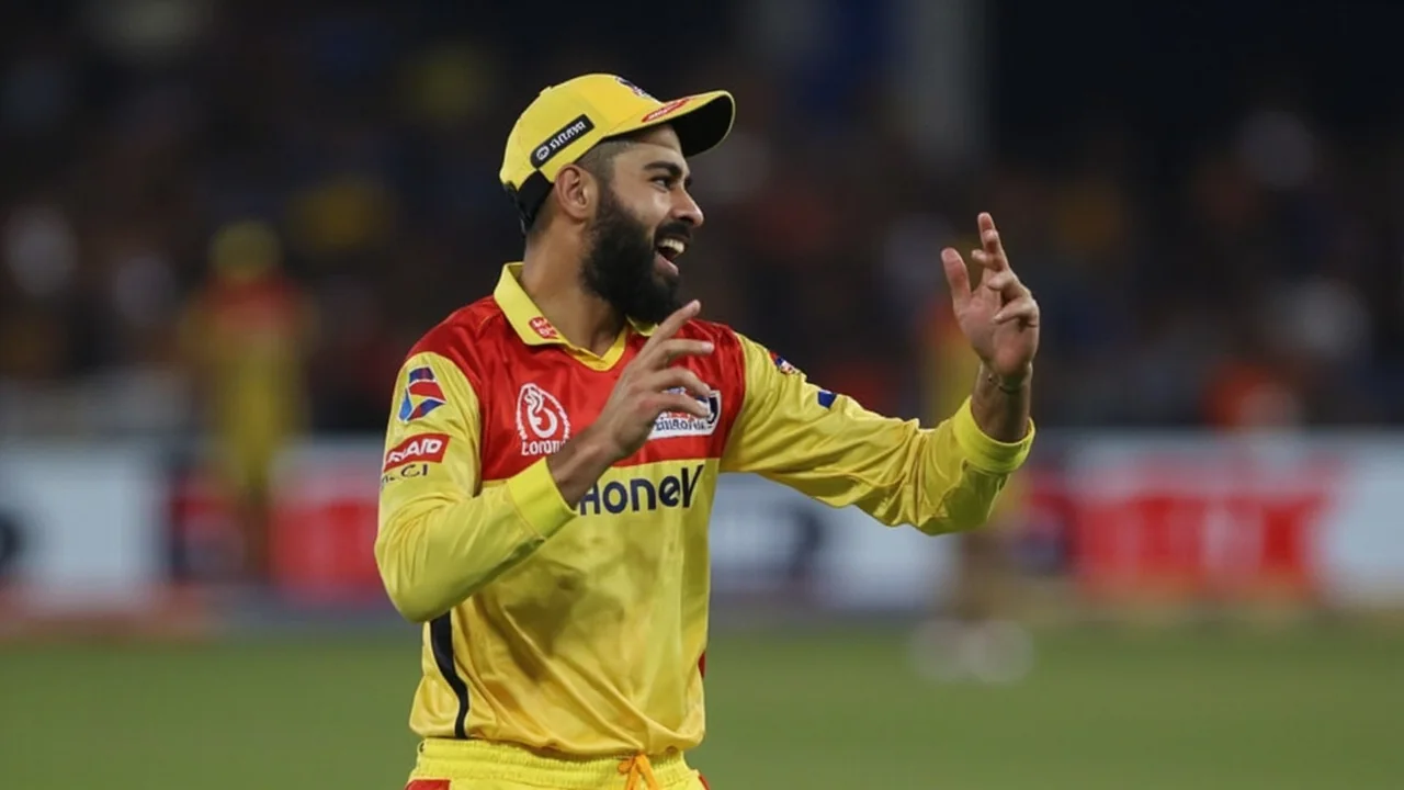 A bowler in full stride at the Narendra Modi Stadium during the IPL 2026 playoff window, crowd lit under the floodlights
