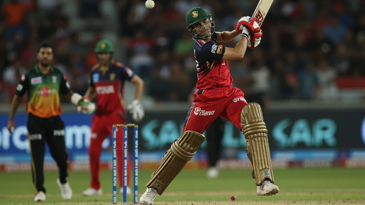 Tight sideline view of an overseas-signed player in PSL kit during a T20 fixture, the recruitment battle the PCB's February-March window proposal is designed to ease